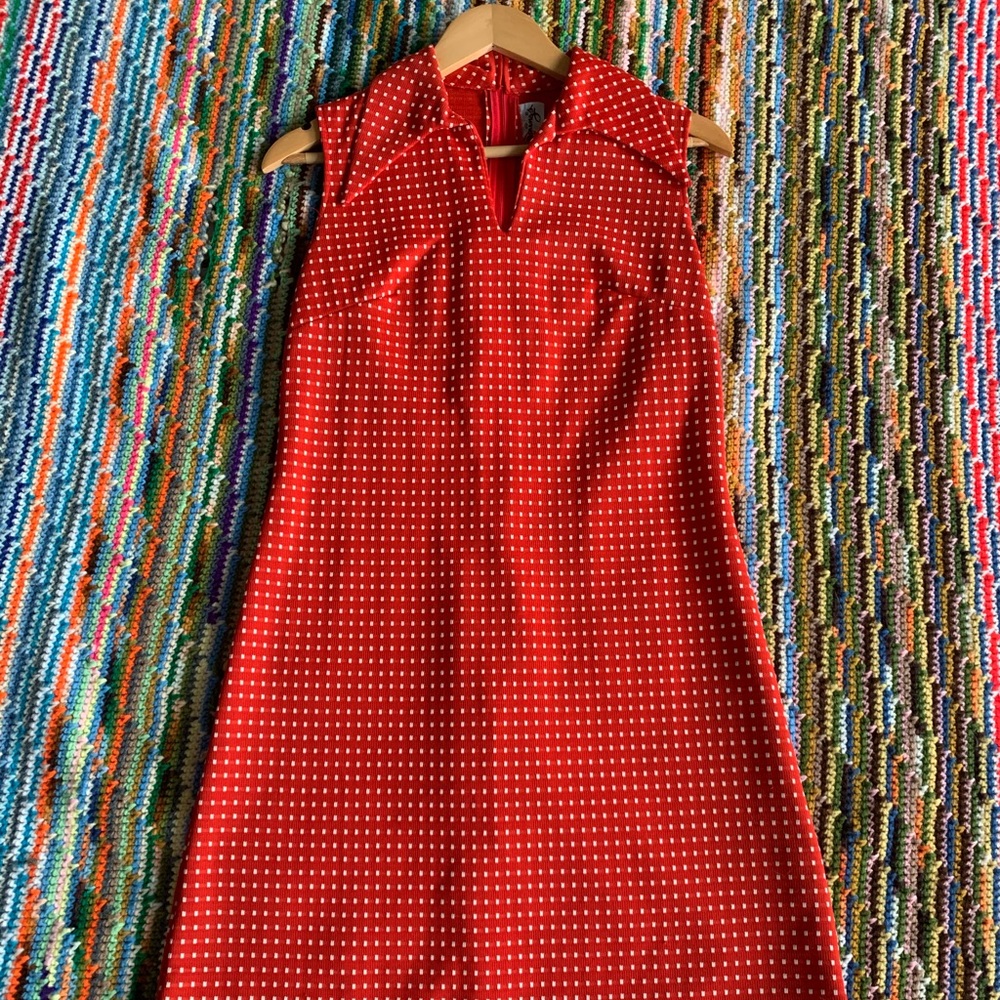 Vintage Red Polka Dot Dress